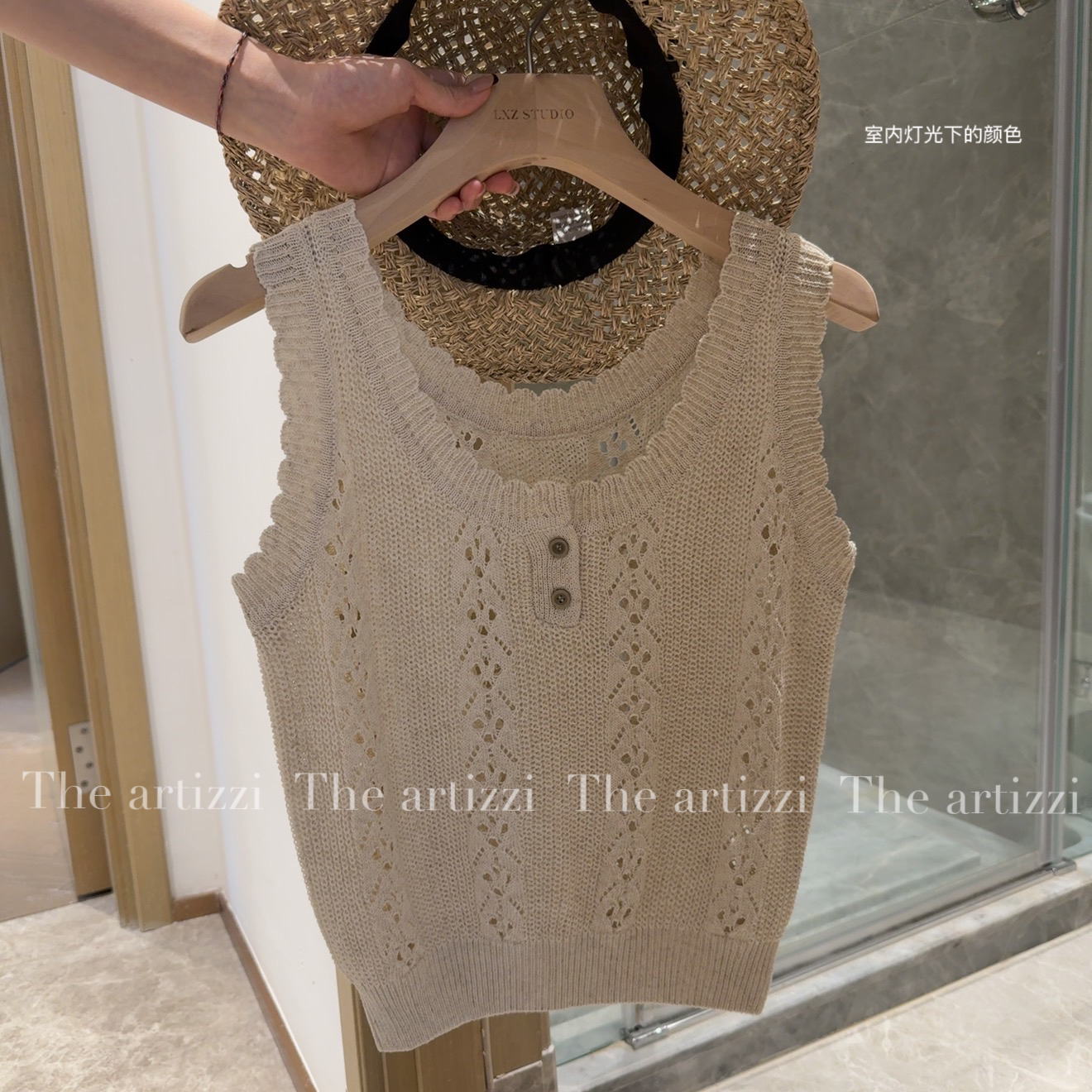 The Artizzi《布鲁克林》温柔亚麻镂空提花背心