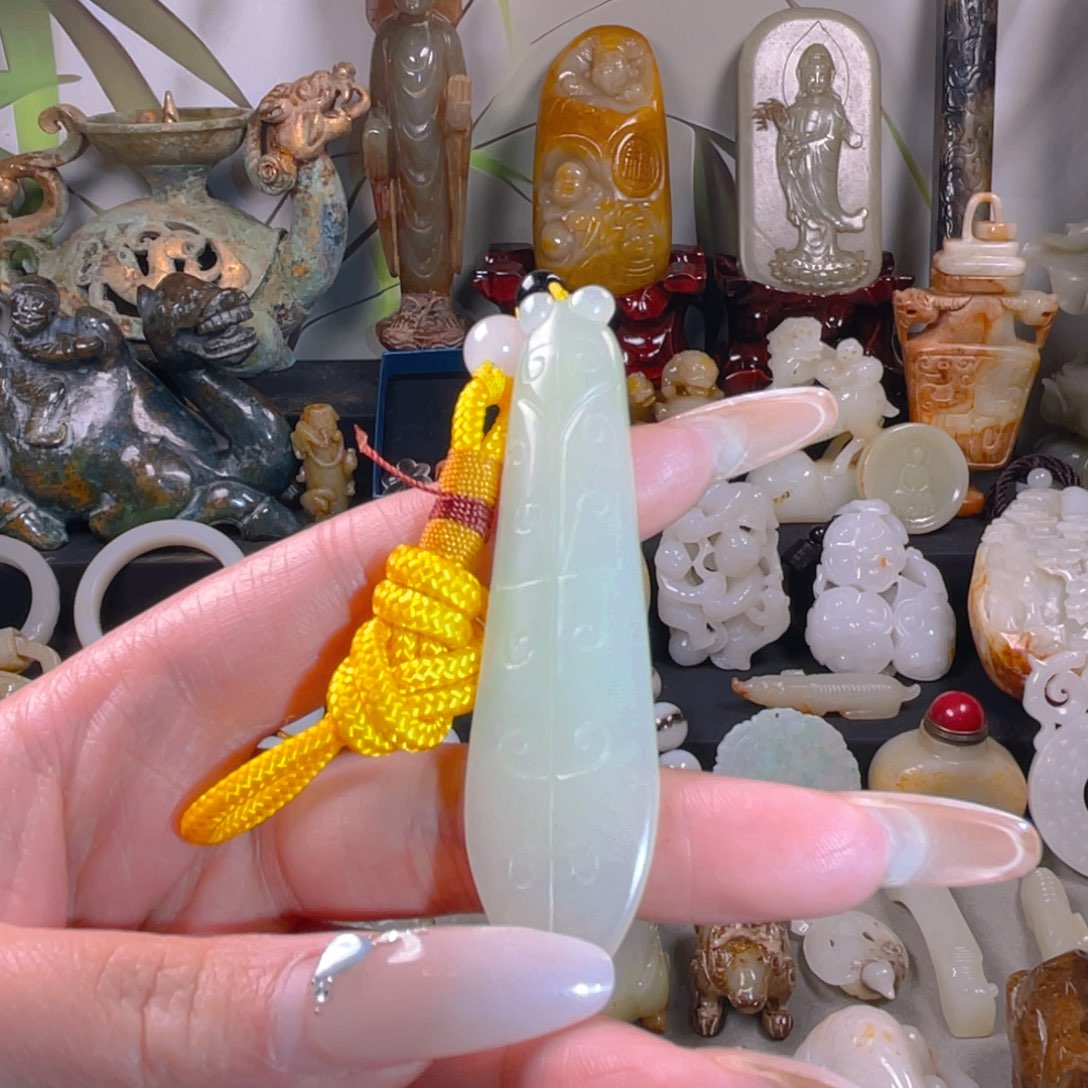 和田玉挂件未镶嵌1