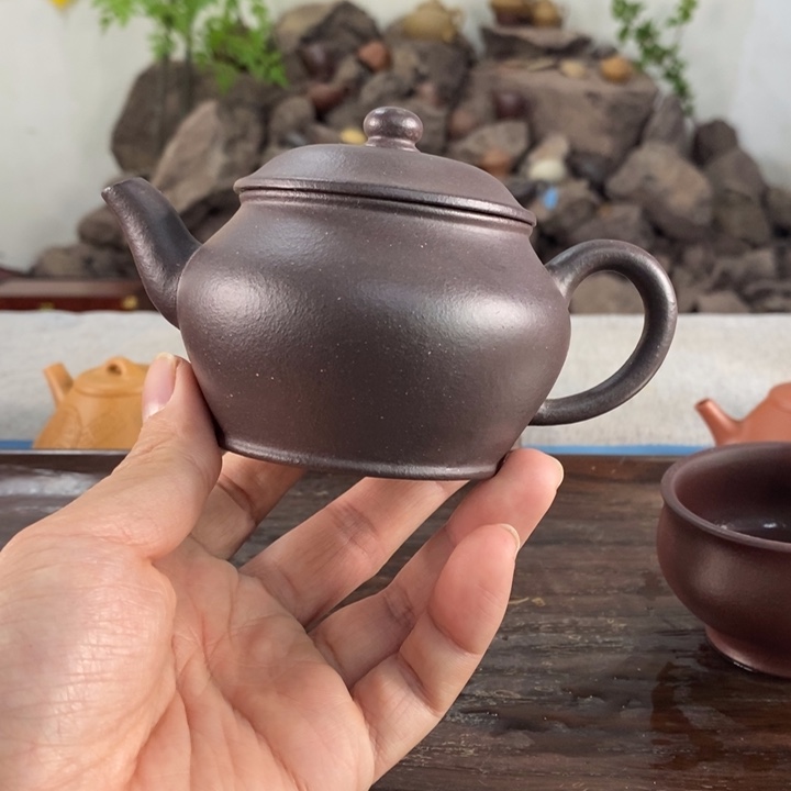 紫砂茶壶宜兴天青210