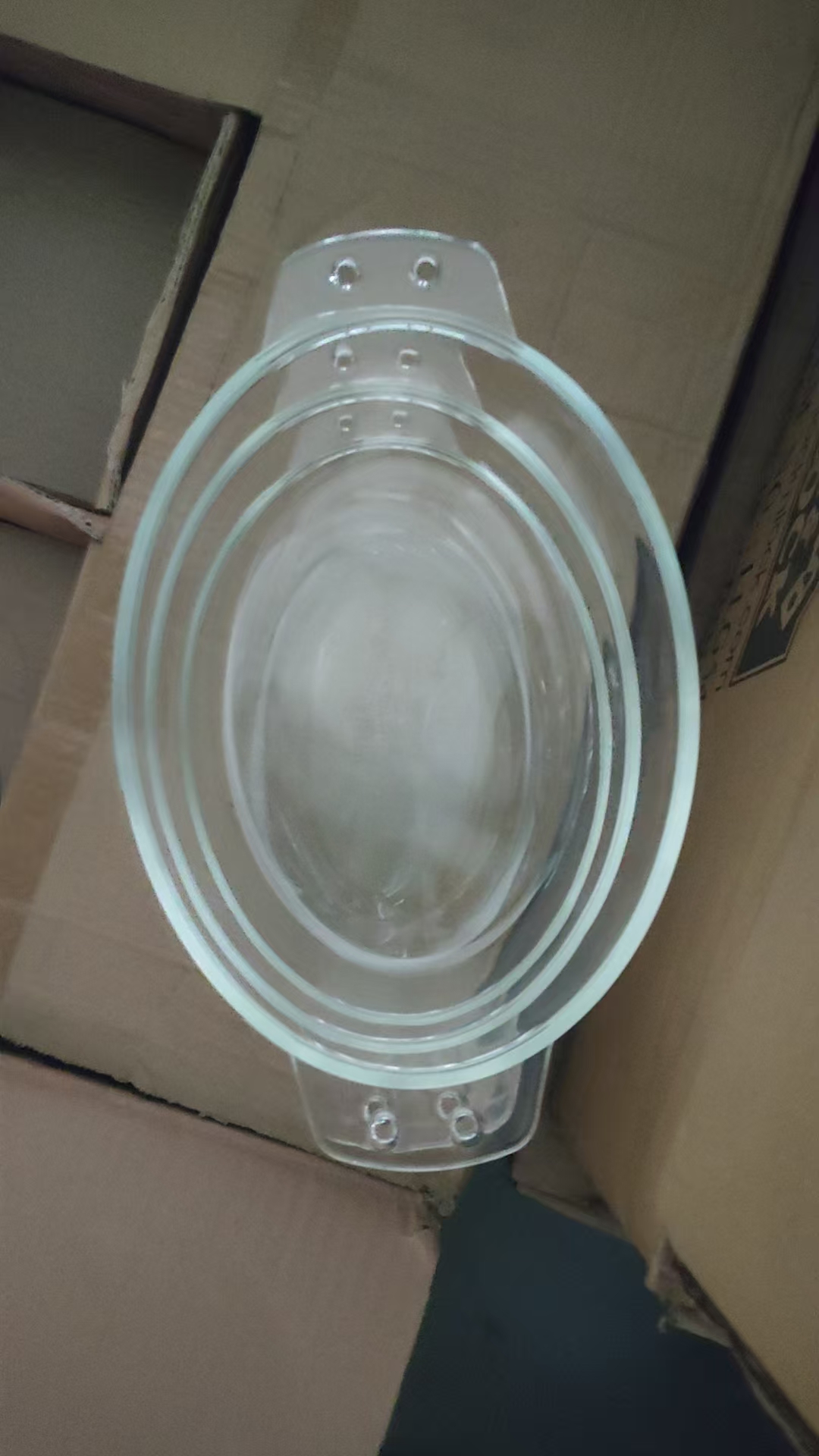 高硼硅耐热玻璃加厚鱼盘或水晶煲