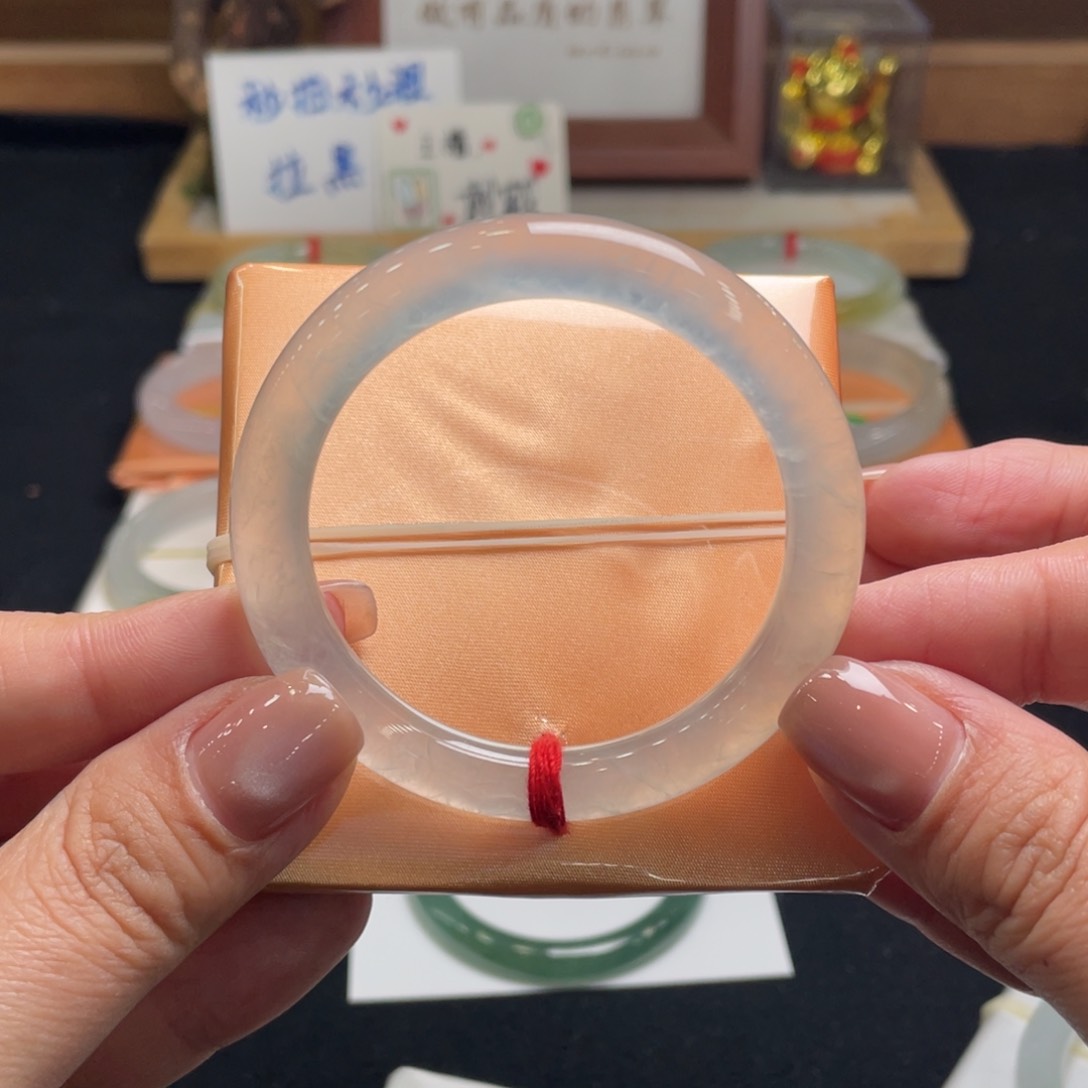 翡翠手镯未镶嵌翡翠50.8圆条