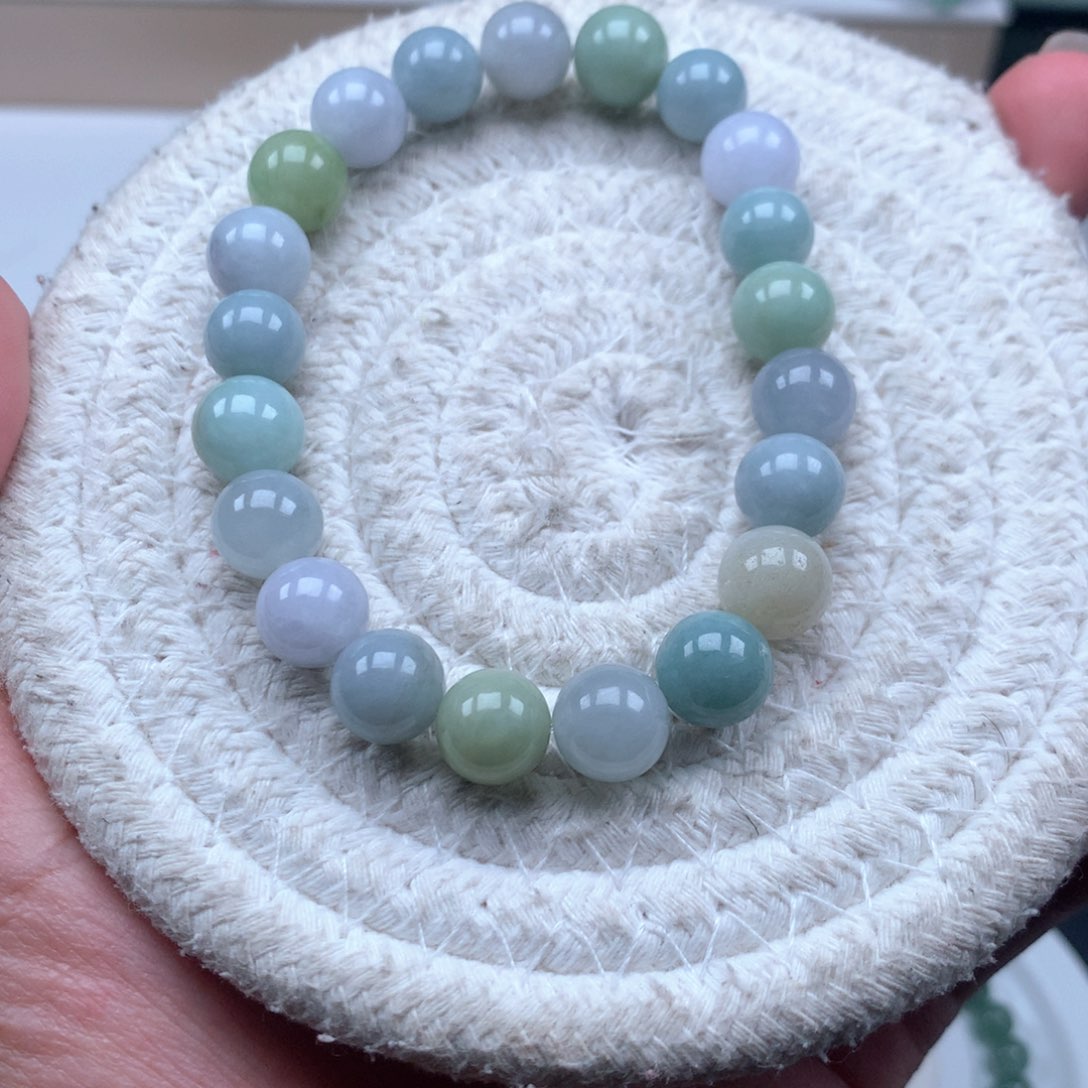 未镶嵌手链翡翠多宝  卡9  有瑕疵