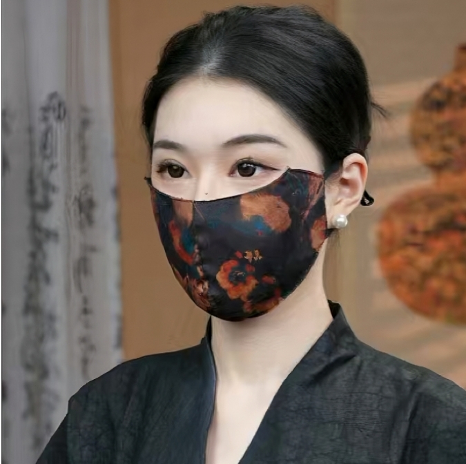 【国风 口罩】防尘防晒口罩护眼角透气面罩防尘防风沙面纱