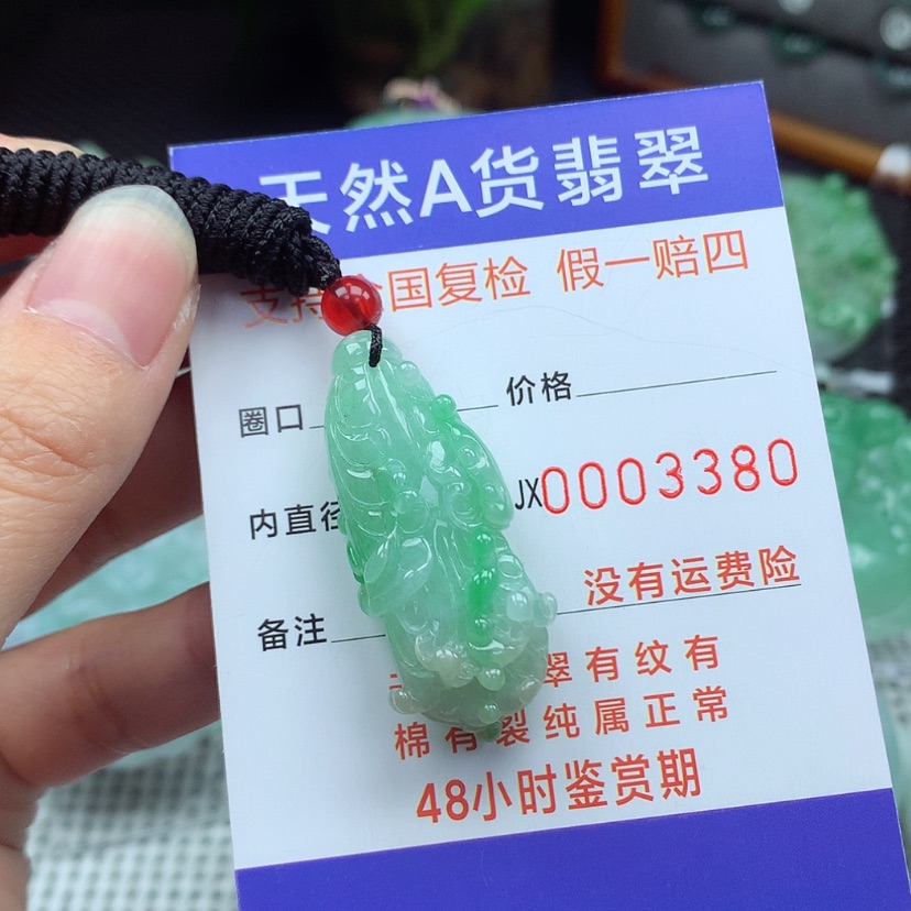 【闪购商品】翡翠颈饰未镶嵌翡翠吊坠