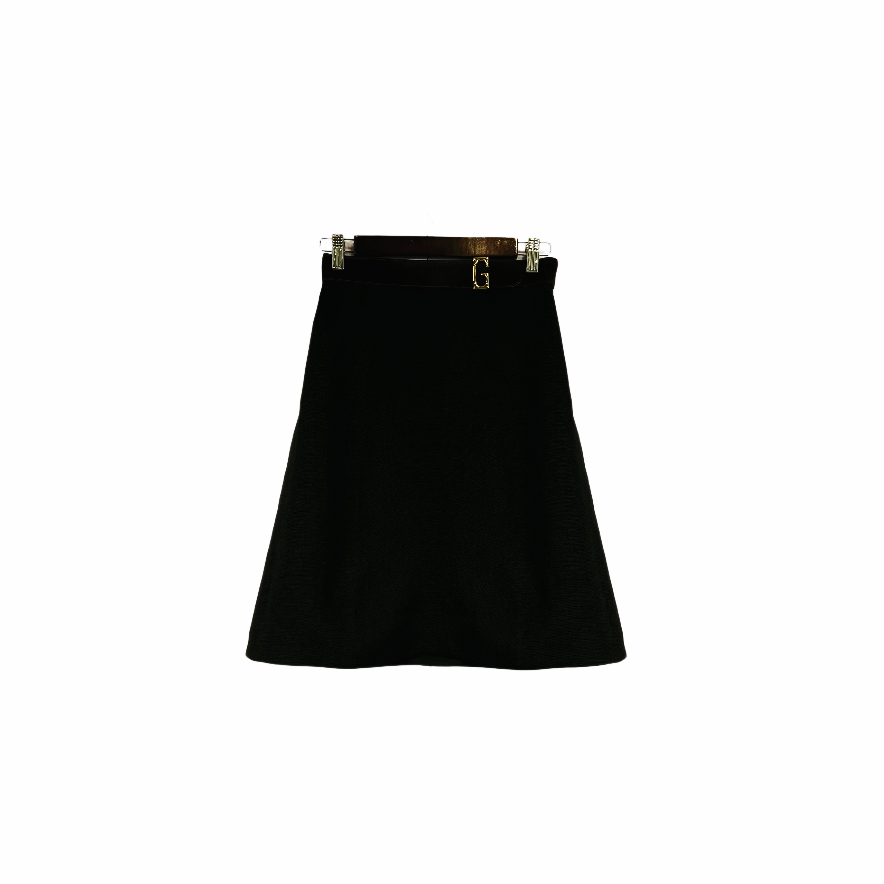 99新 GUCCI/古驰 012982 纯色半身短裙 38码
