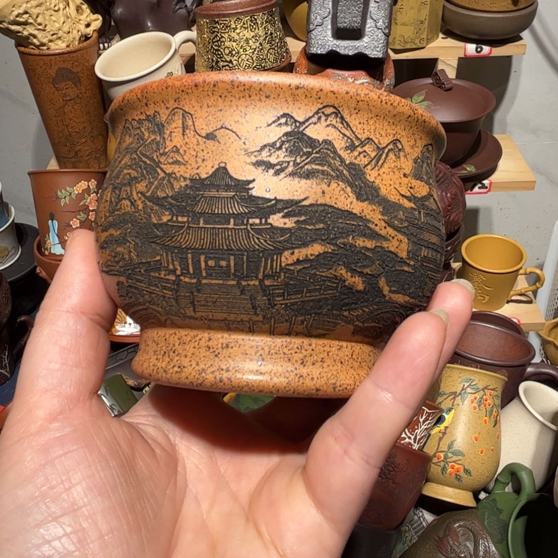 紫砂茶杯宜兴紫砂主人杯