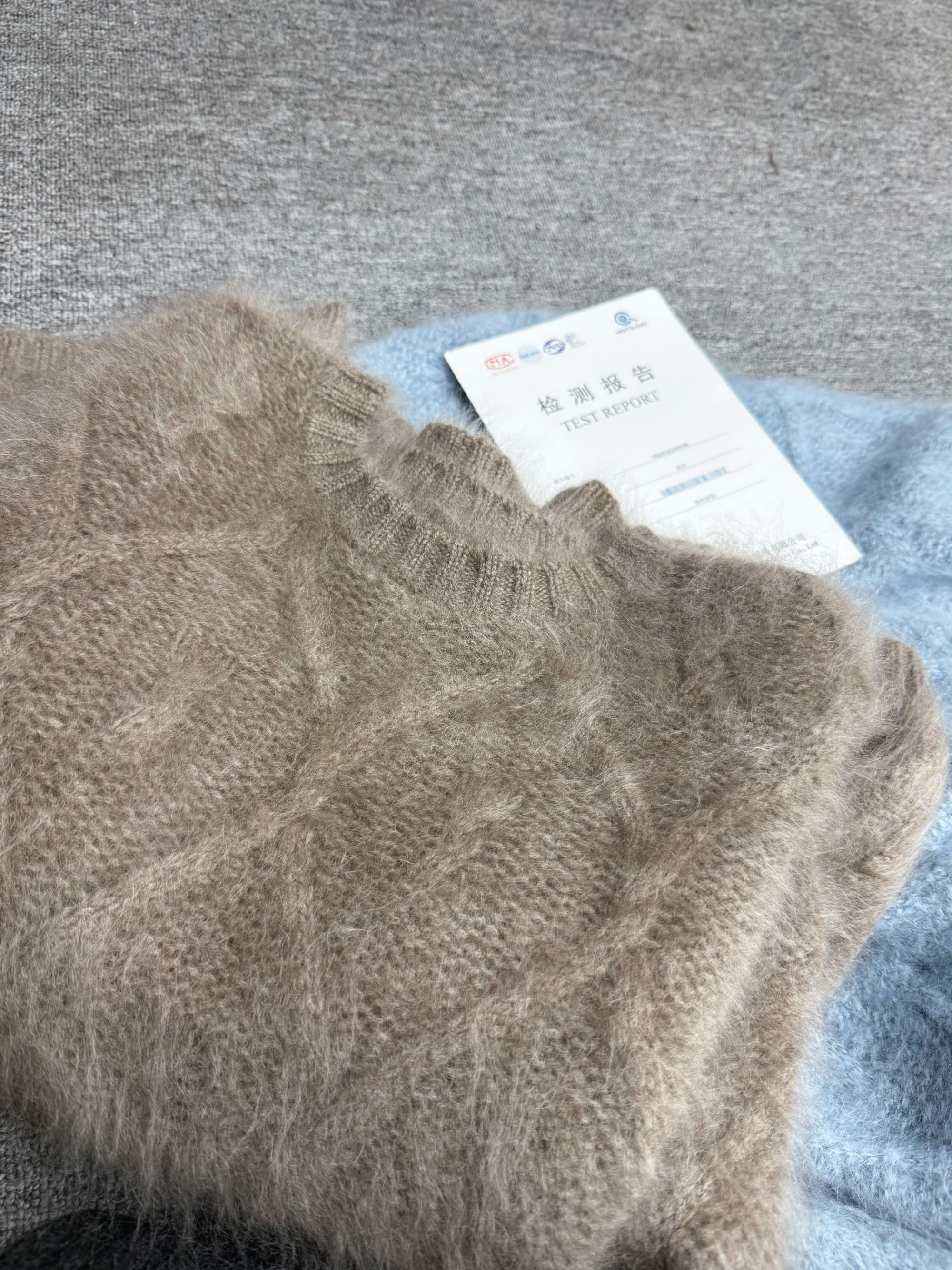 沐沐家【森语】高克重加厚重工羊绒套头毛衣女