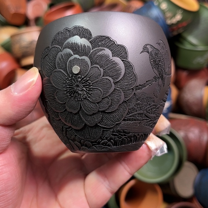 紫砂茶杯全手工紫砂主人杯