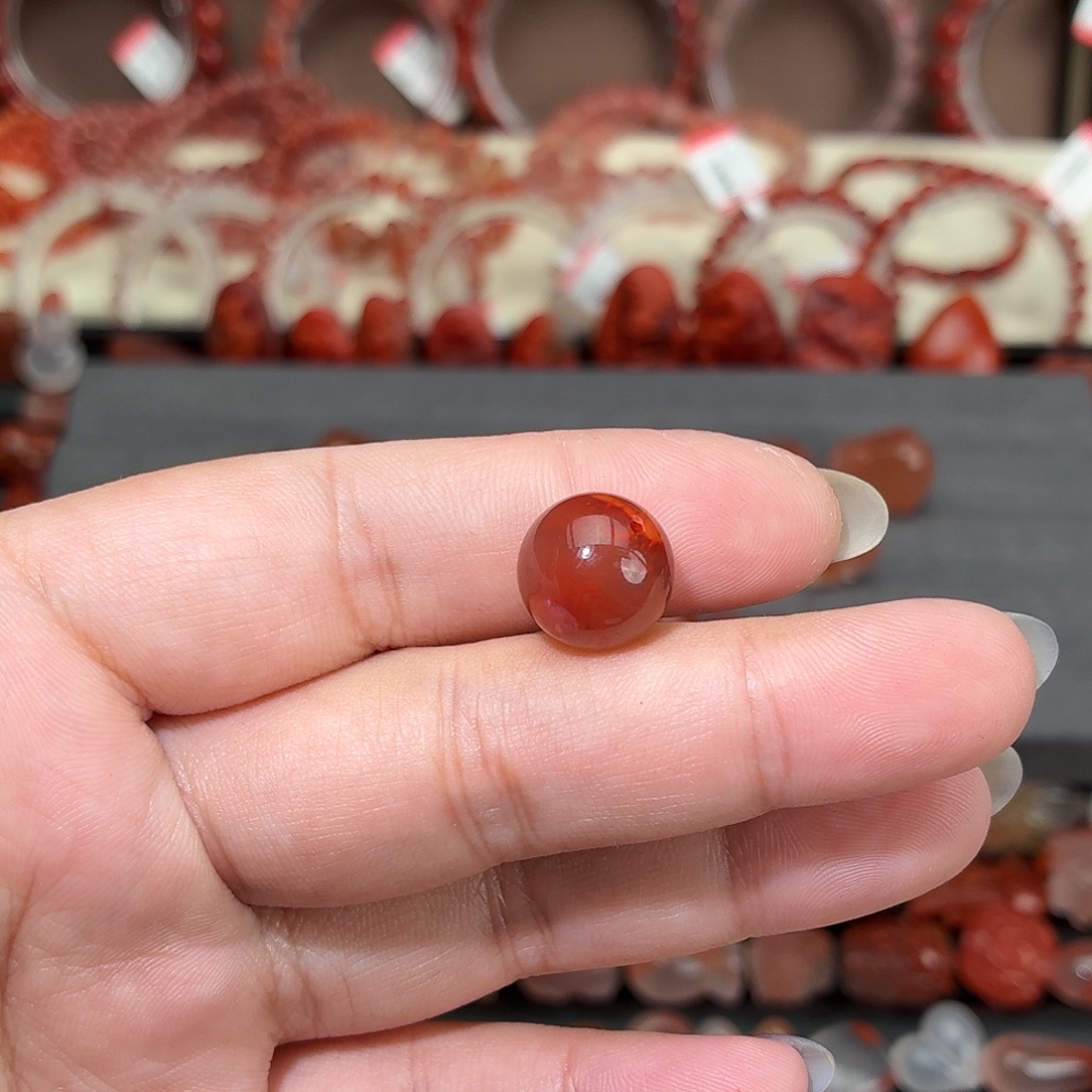 松***南红玛瑙未镶嵌颈饰12咪➕单珠