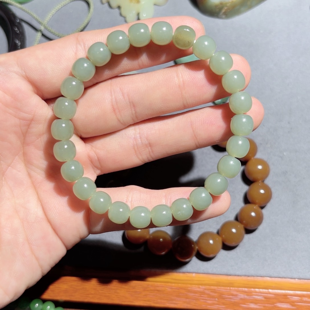 和田玉手链未镶嵌