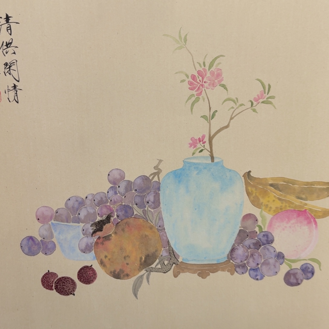 国画国画作品山水花鸟纯手绘