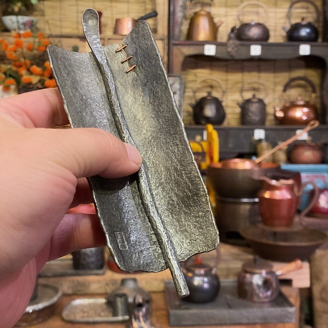 今语择物锡茶则套装