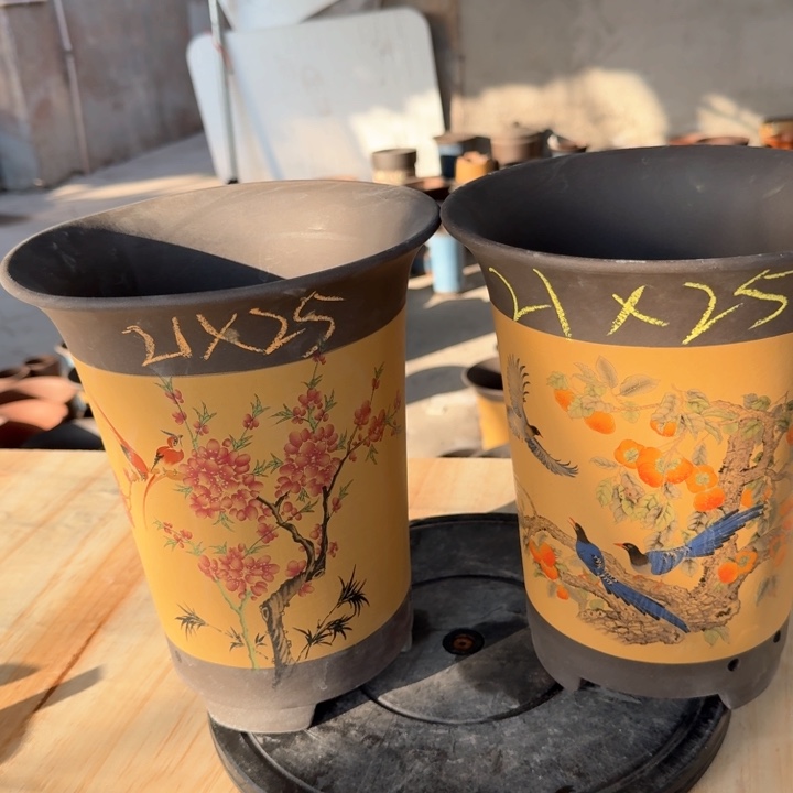 紫砂紫砂花盆z d f f v