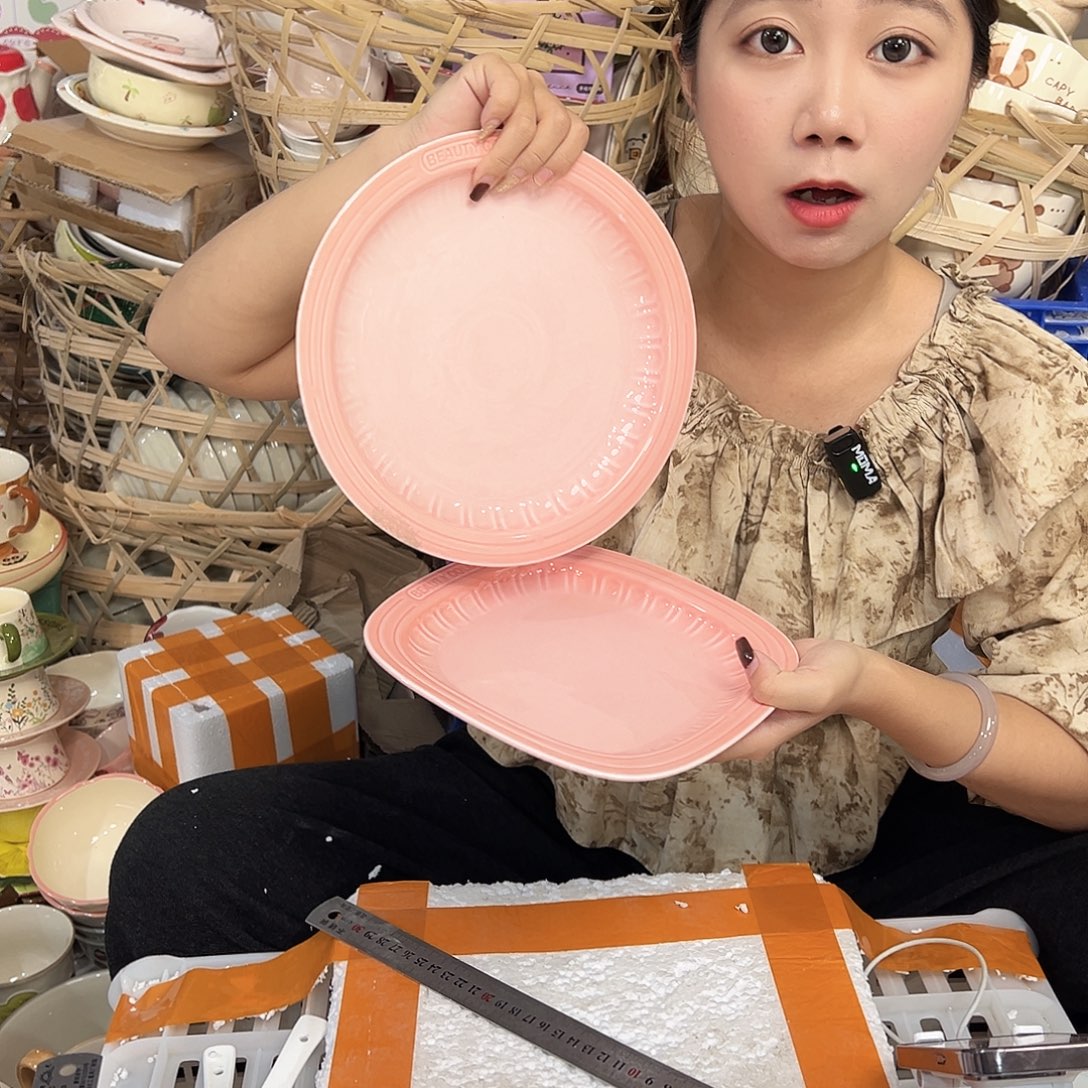 摆件潮州陶瓷工厂微瑕8寸9寸