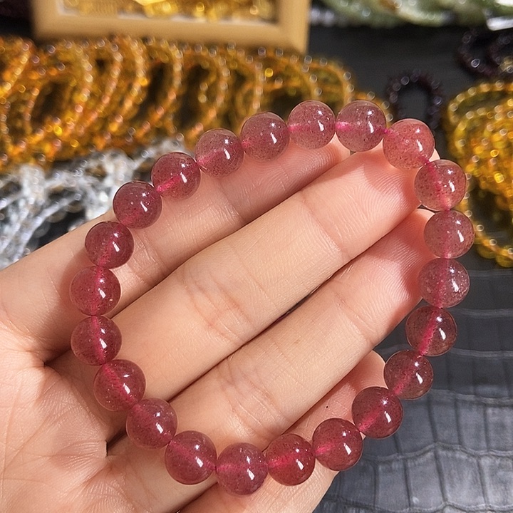 水晶手链未镶嵌草莓晶8