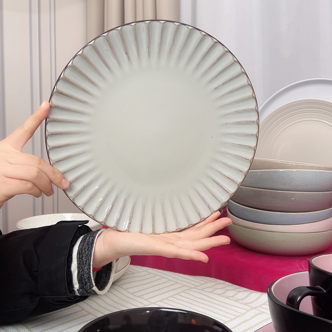 稻谷壳10.5英寸盘子两个