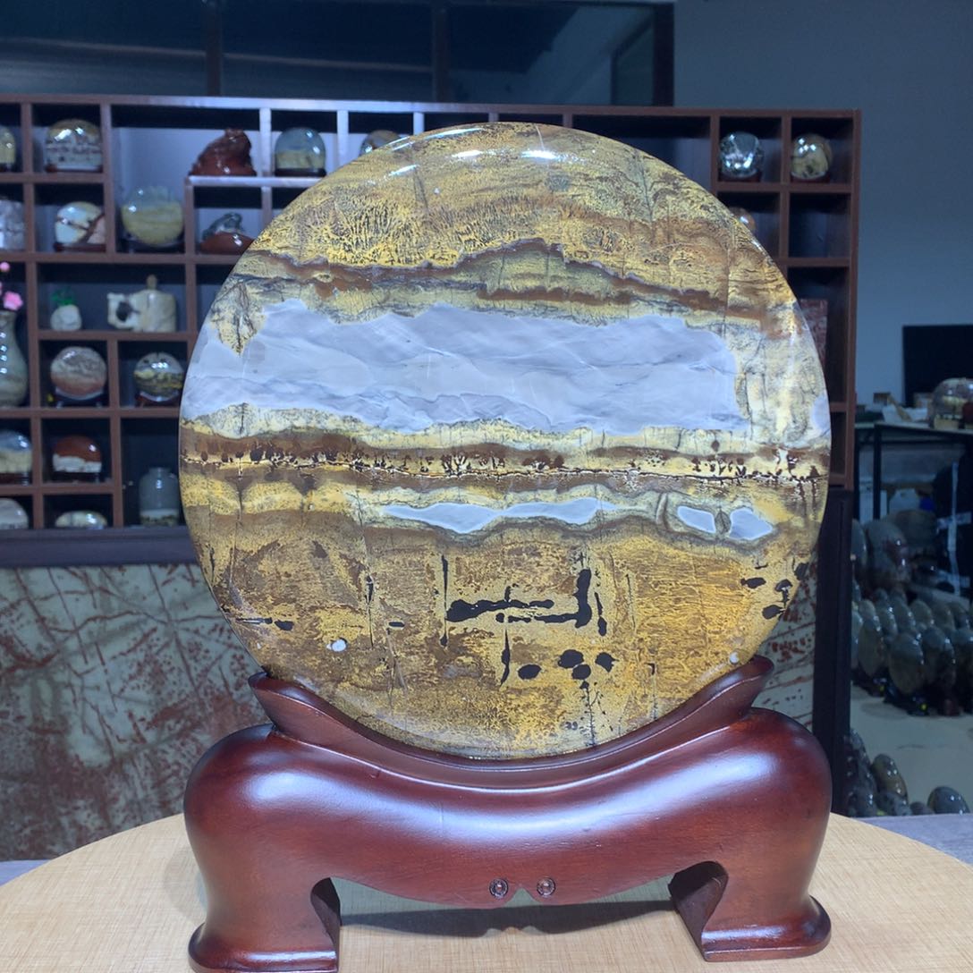 紫砂，广西国画石摆件，收藏观赏