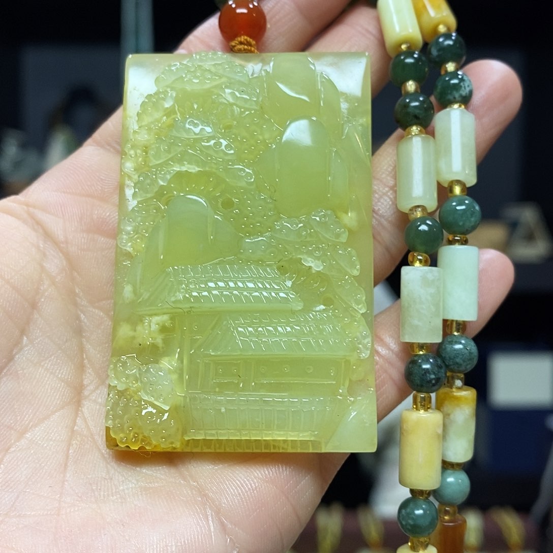 岫玉挂件吊坠未镶嵌