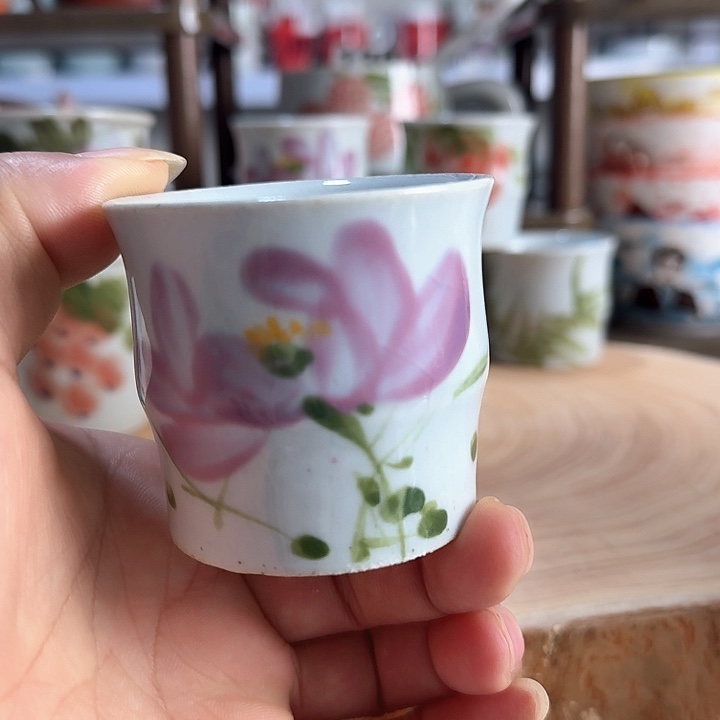 景德镇陶瓷竹节小杯杯