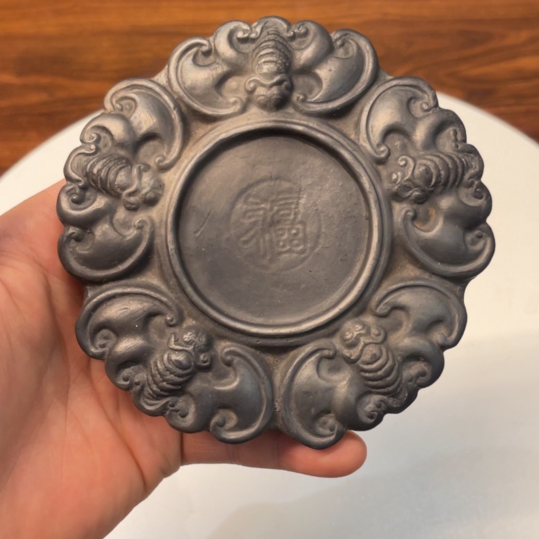 瓦当五福杯垫纯手工制作