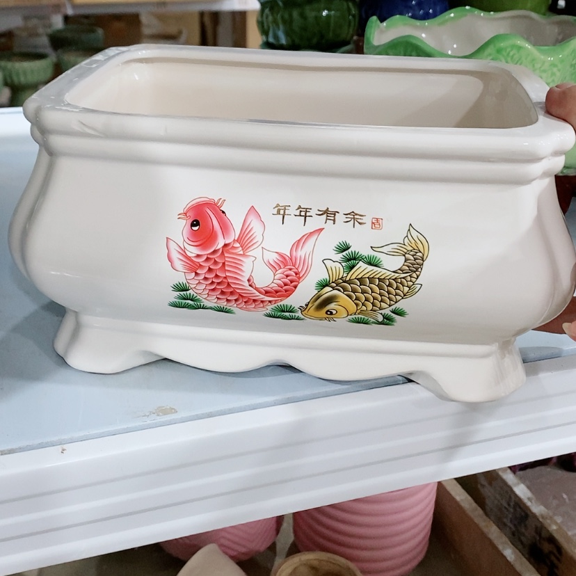 【闪购商品】红陶陶瓷花盆，多肉花盆