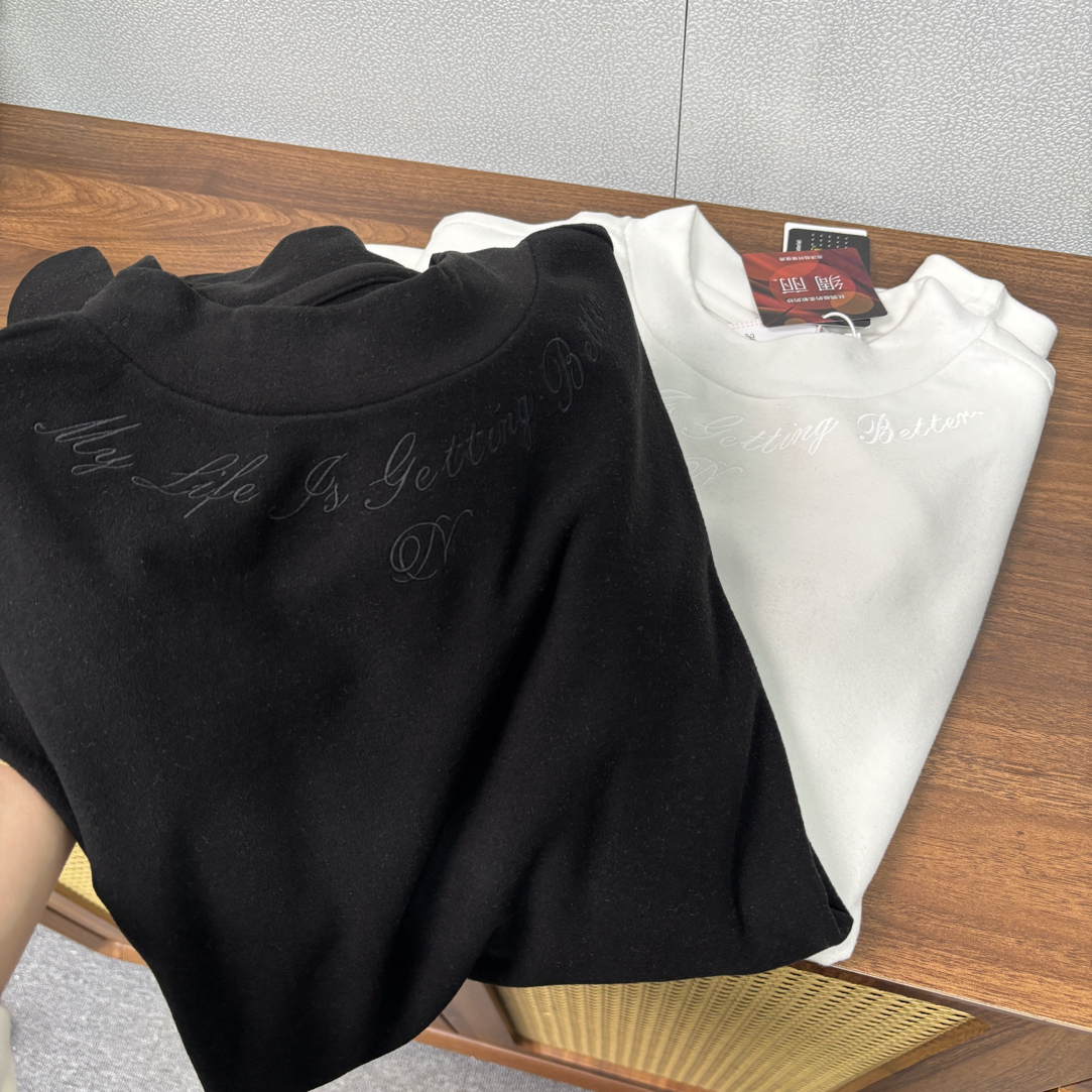 【NP】潮牌雅丹风领口刺绣速热姆长袖圆领男打底衫N68-G5-10