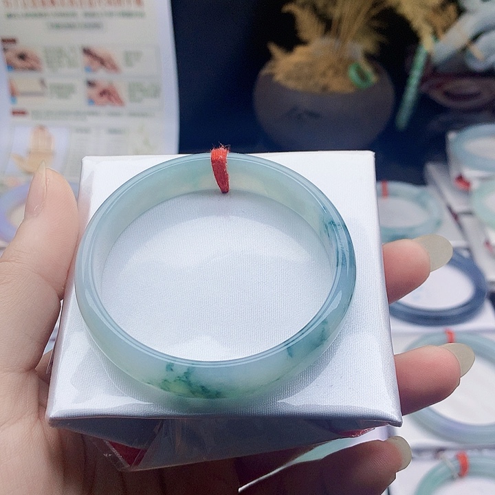 未镶嵌手镯翡翠缅甸天然翡翠A货55.5