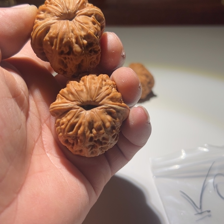 武***雨文玩核桃把件元宝