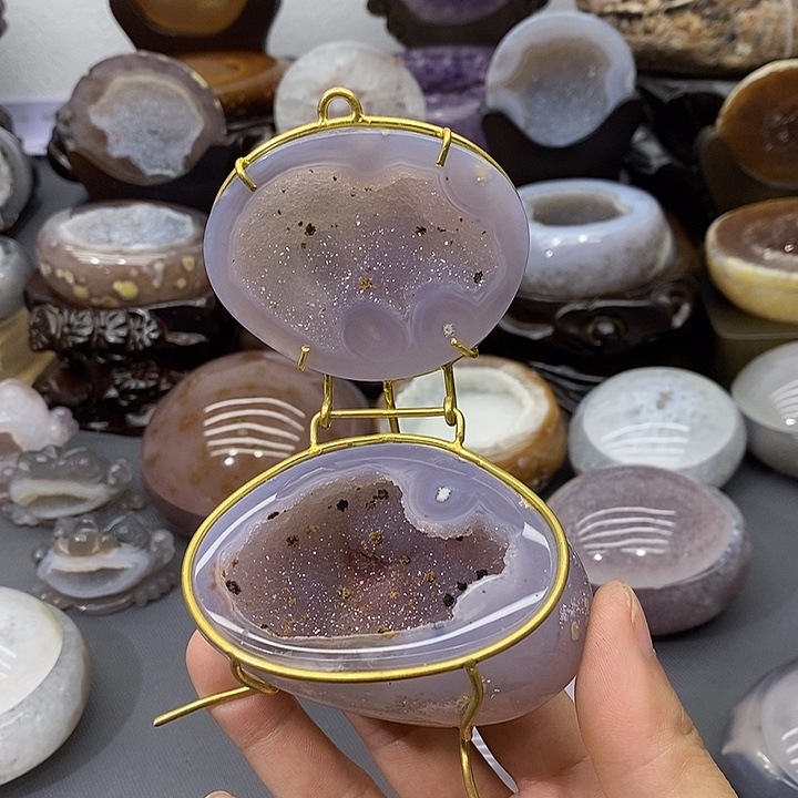 摆件紫晶未镶嵌聚宝盆