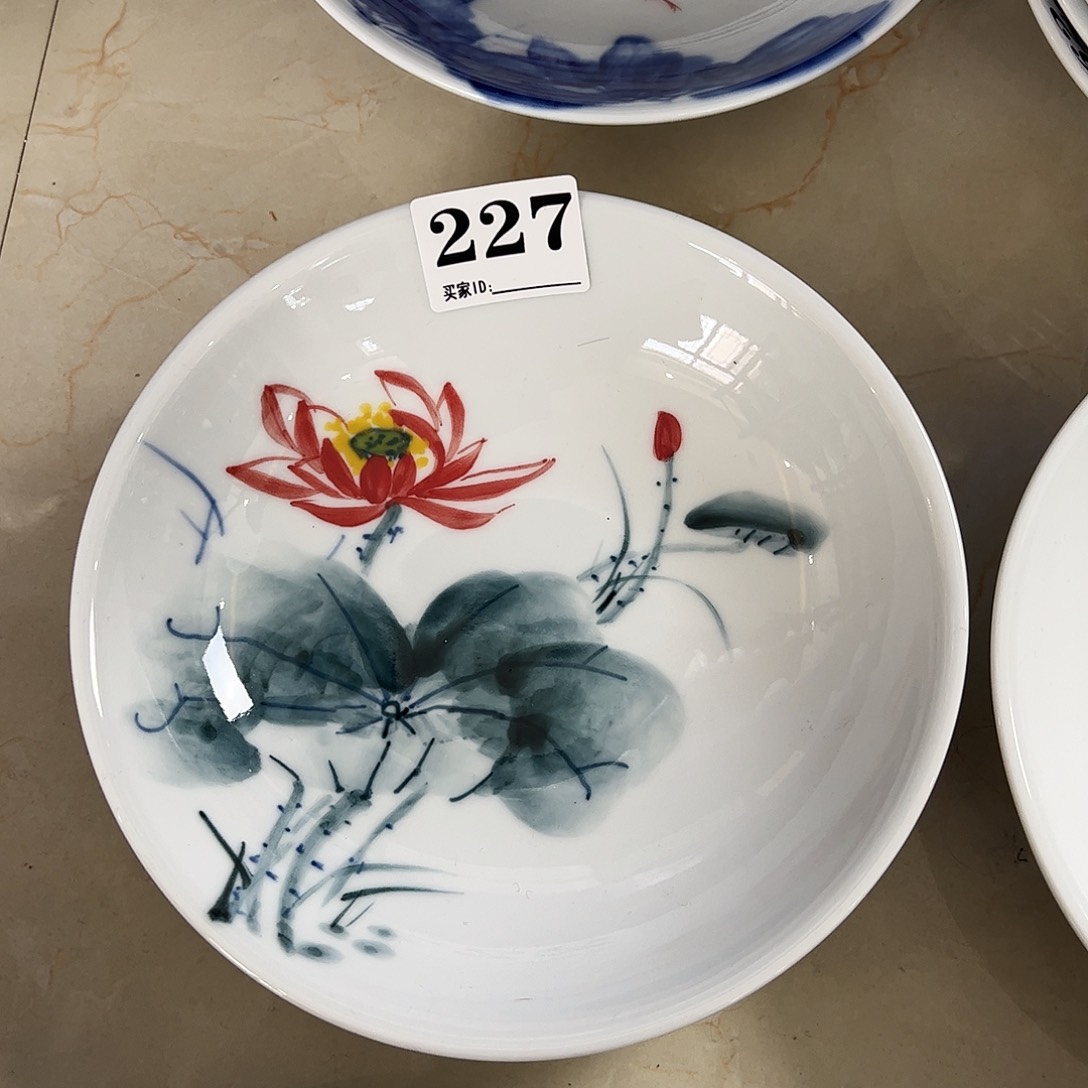 瓷片景德镇陶瓷手工手绘制作