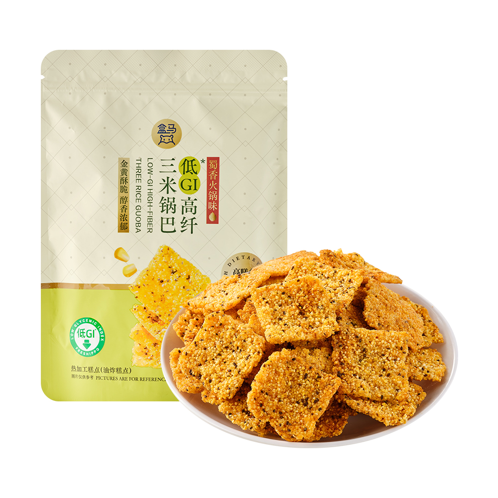 盒马 低GI高纤三米锅巴 蜀香火锅味  260g