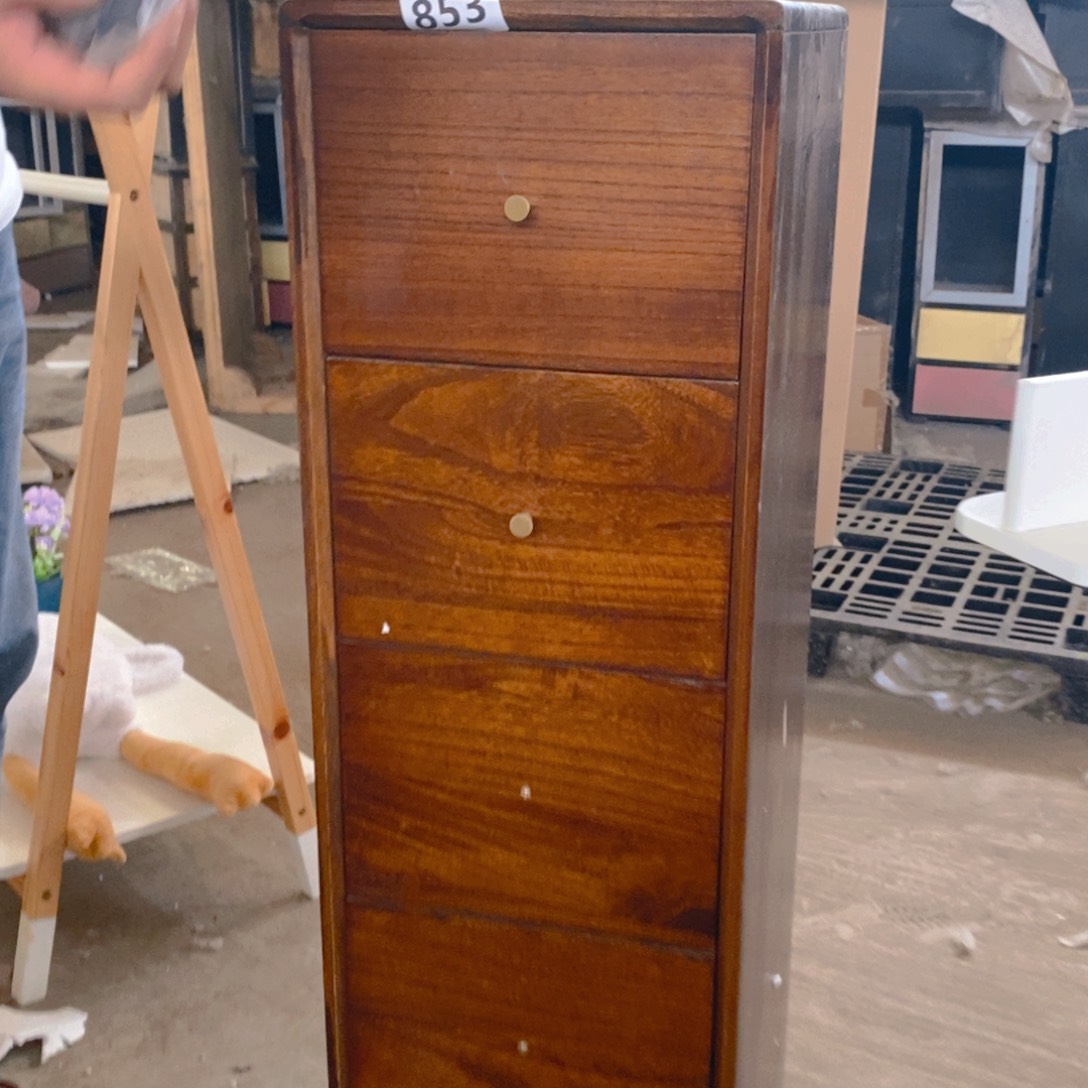 木实木五抽收纳柜