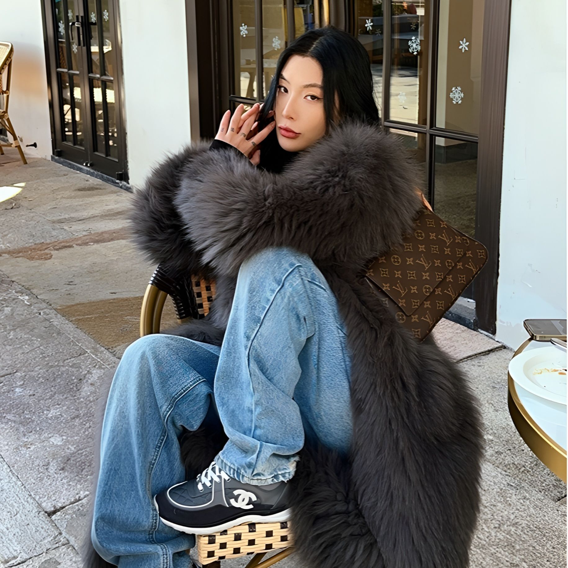 RZ定制款狐狸毛外套