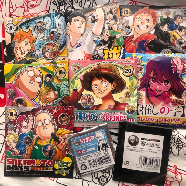 特价 一单包邮 JS原画吧唧海贼王 银魂坂本排球 售出不退不换