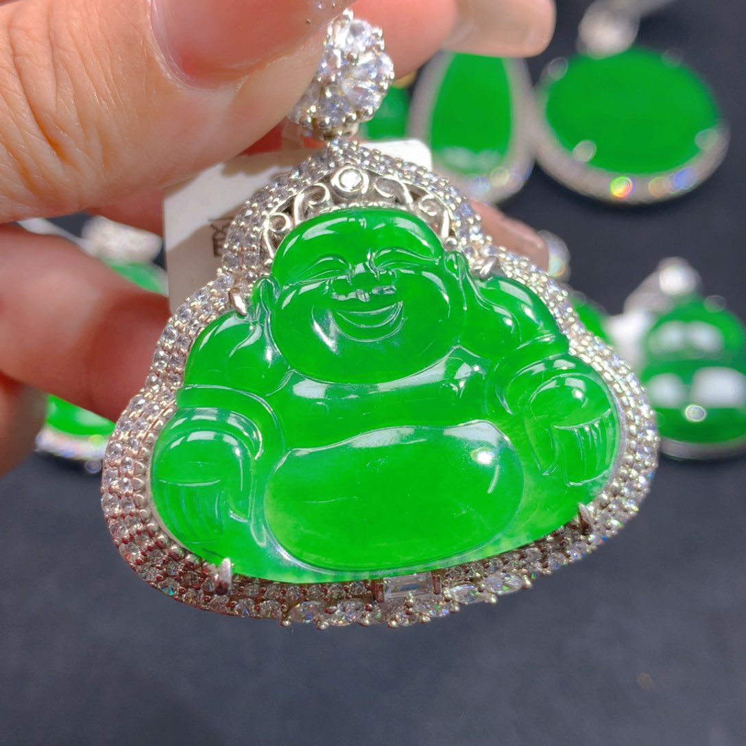 翡翠颈饰银S925镶嵌1111111111