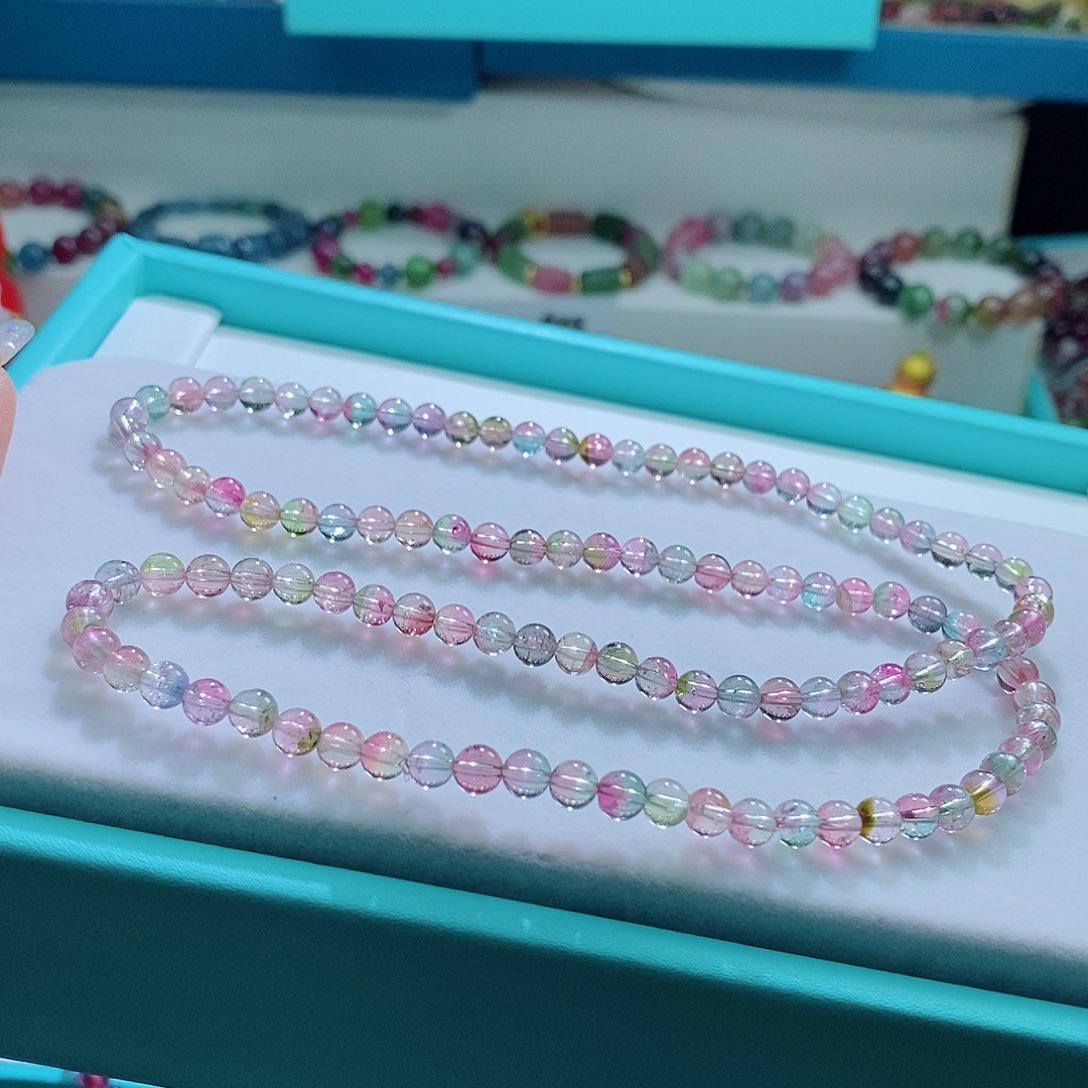 碧玺手链未镶嵌5.2mm左右