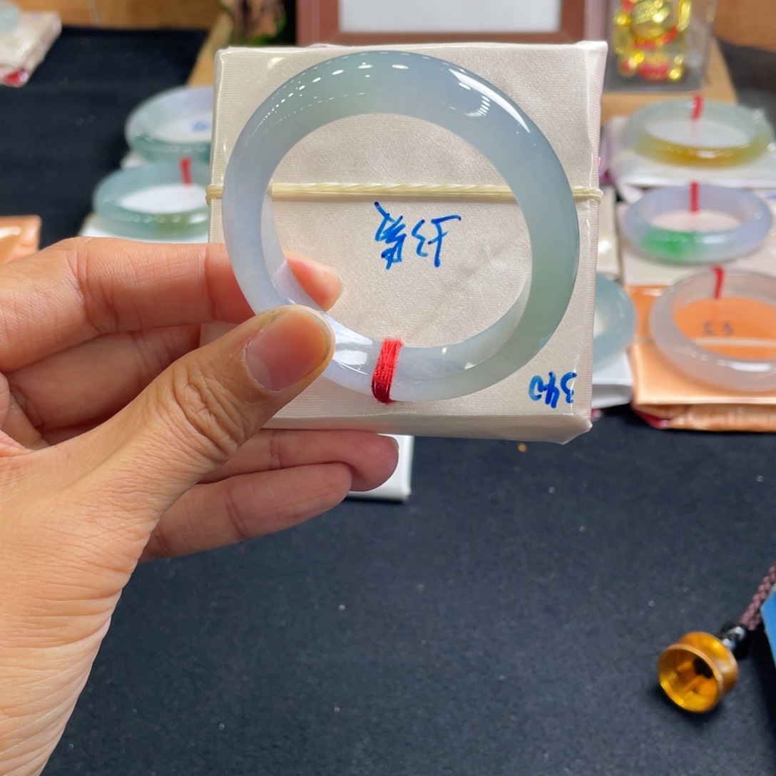 翡翠手镯未镶嵌53贵妃天然翡翠A货