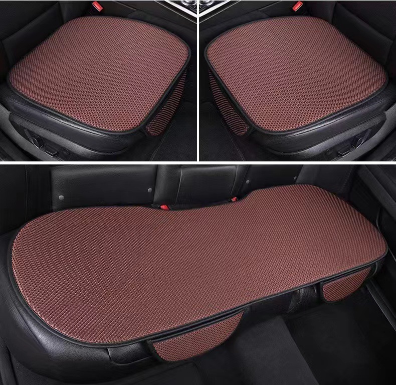 抢！【29·9/3件套】夏季汽车冰丝座垫防滑耐磨透气坐垫不闷汗座椅垫T