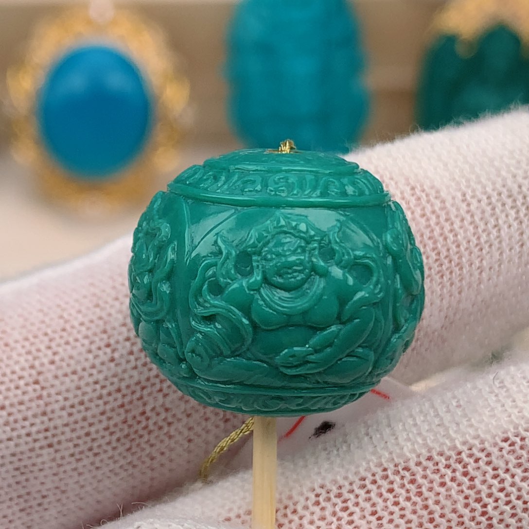 绿松石直径19.0未镶嵌