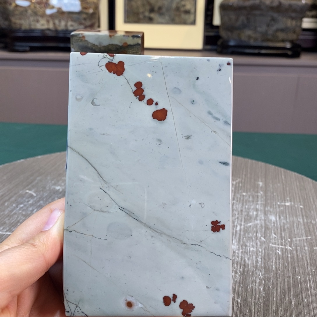 石材广西国画石草花石