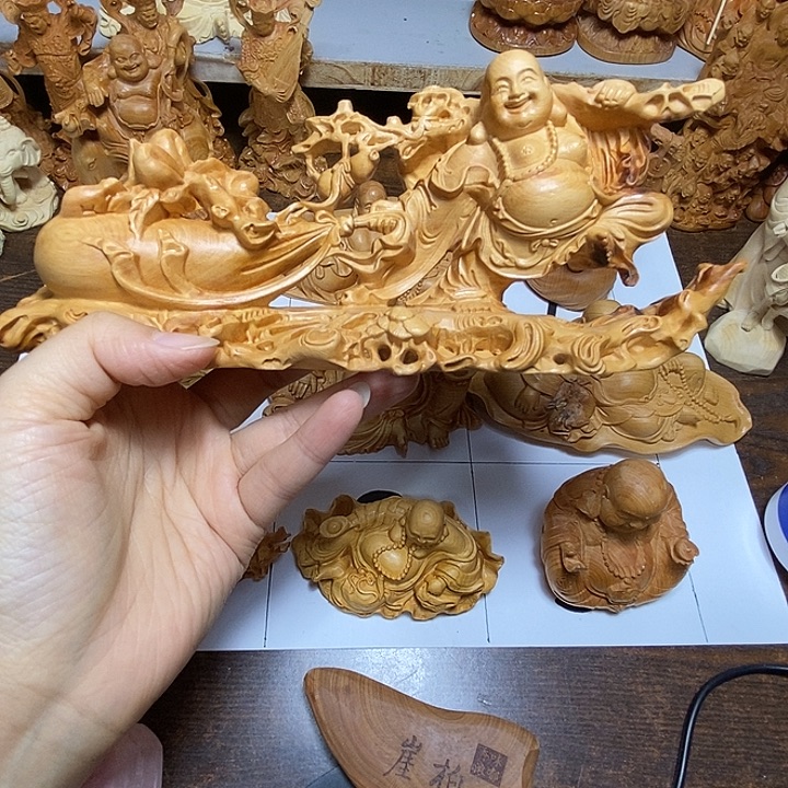 开***心柏木（崖柏）拉布袋弥勒