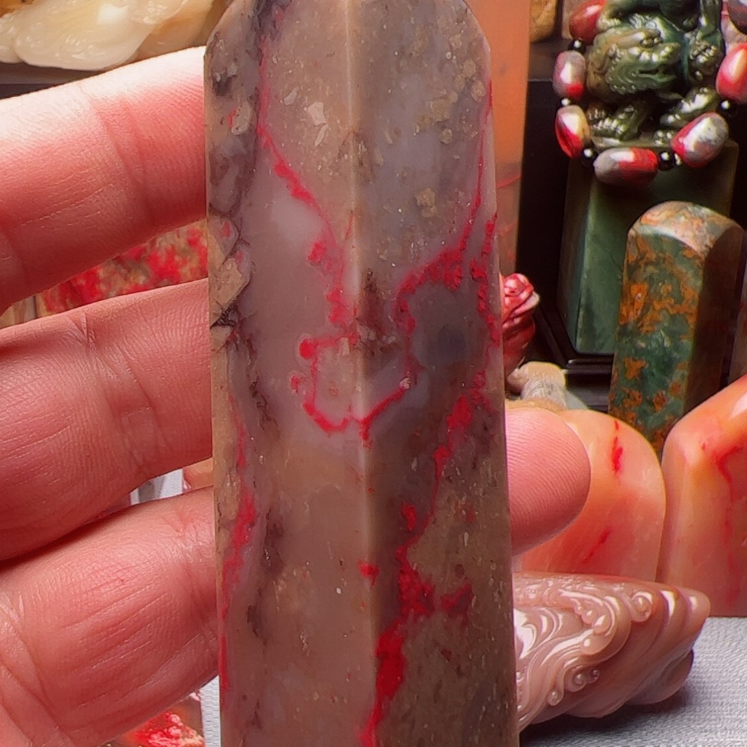 昌化石昌化鸡血石印章