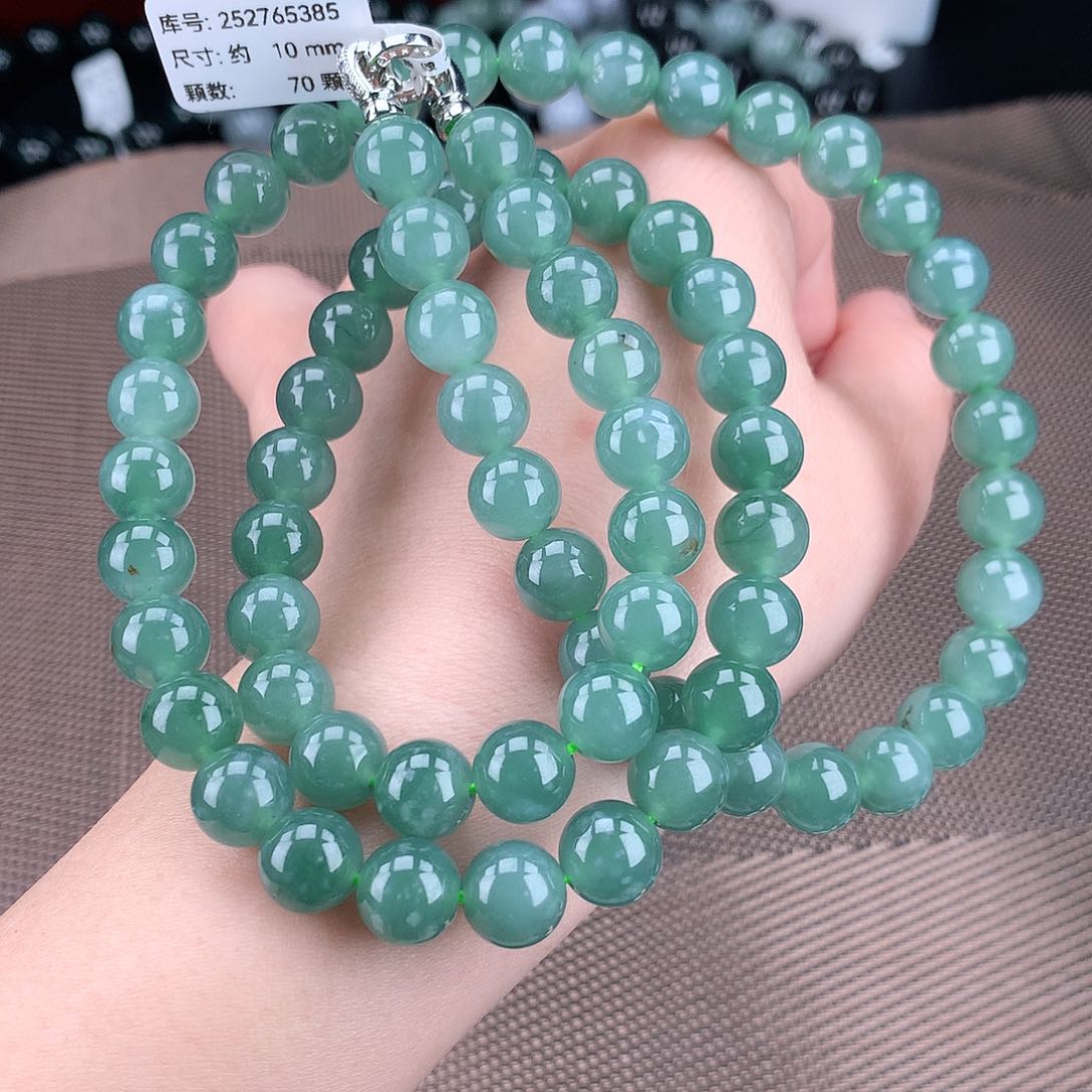 翡翠毛衣链未镶嵌