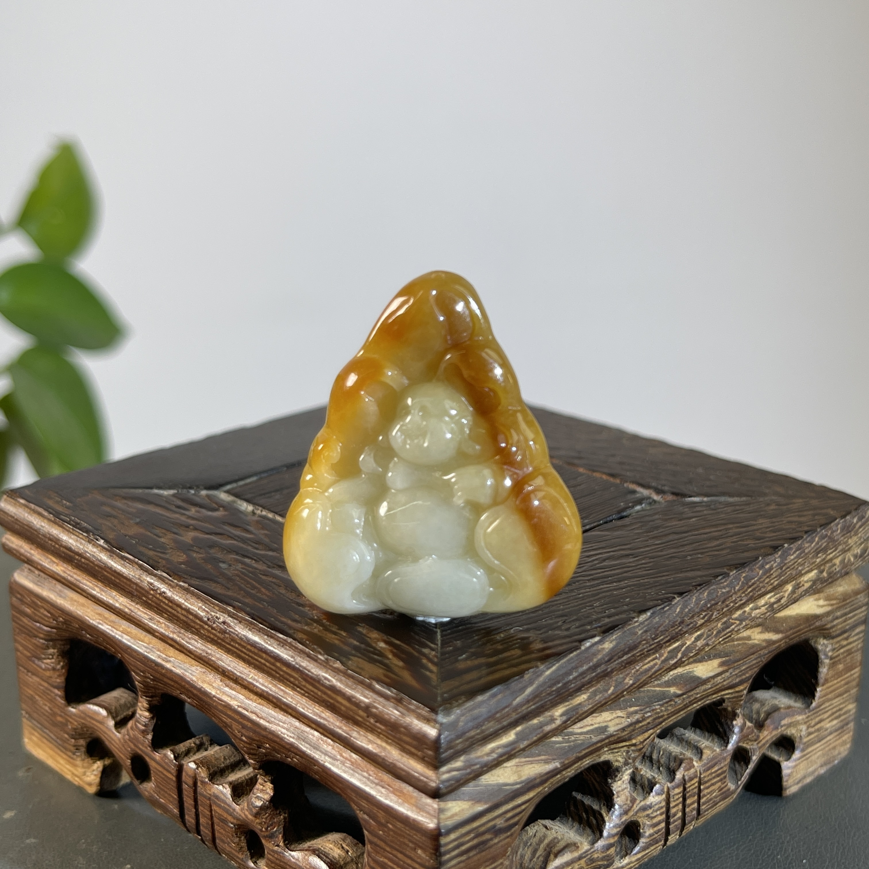 JXB12-24 天然翡翠缅甸A货 弥勒佛