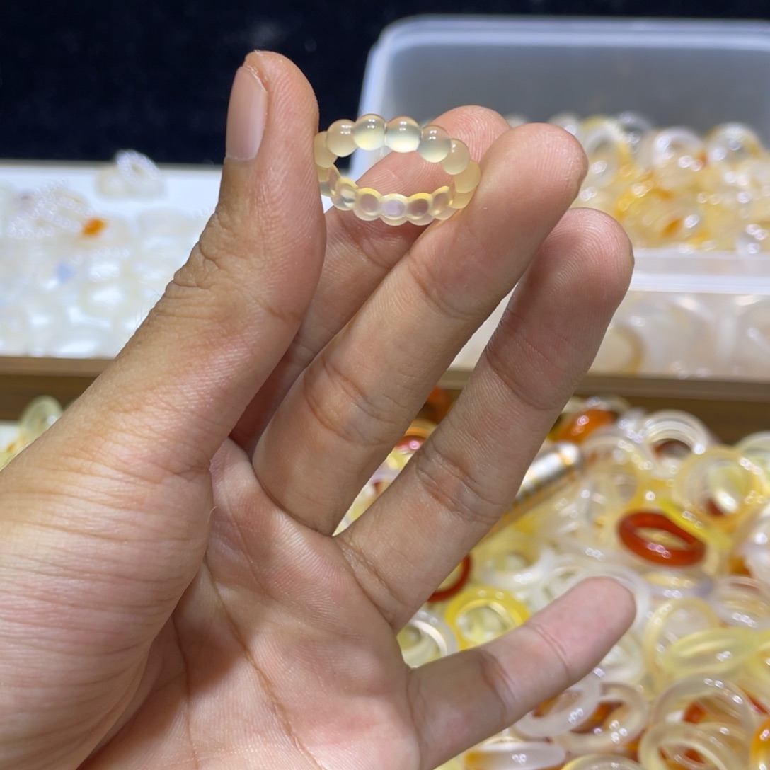 玛瑙/玉髓未镶嵌戒指219号港14