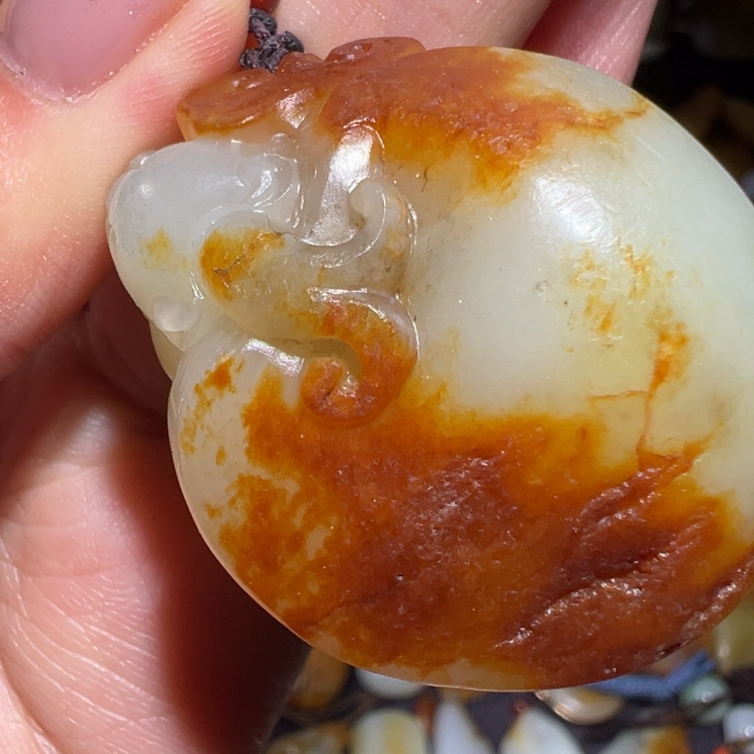 和田玉吊坠(不含链)未镶嵌飞**式