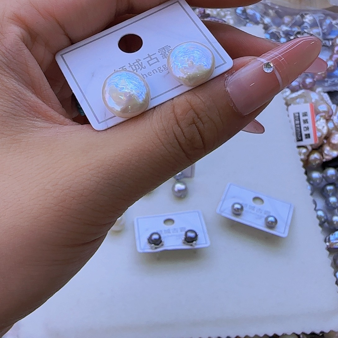 银S925镶嵌淡水珍珠项链929