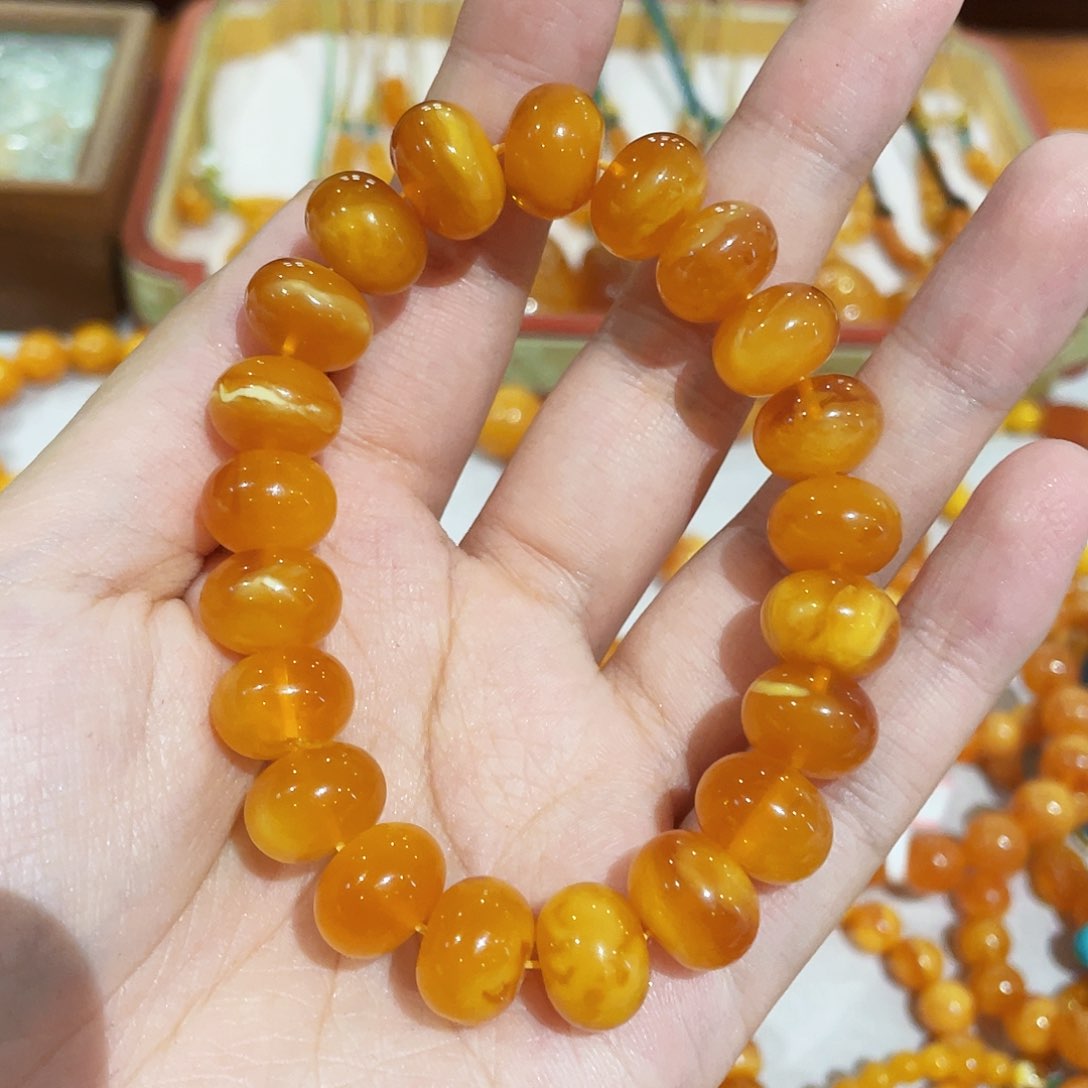 蜜蜡手链未镶嵌手串