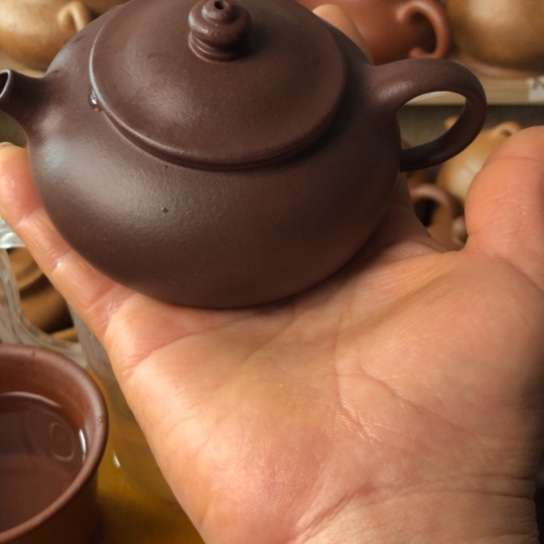 紫砂茶壶低槽青寒江160豪升