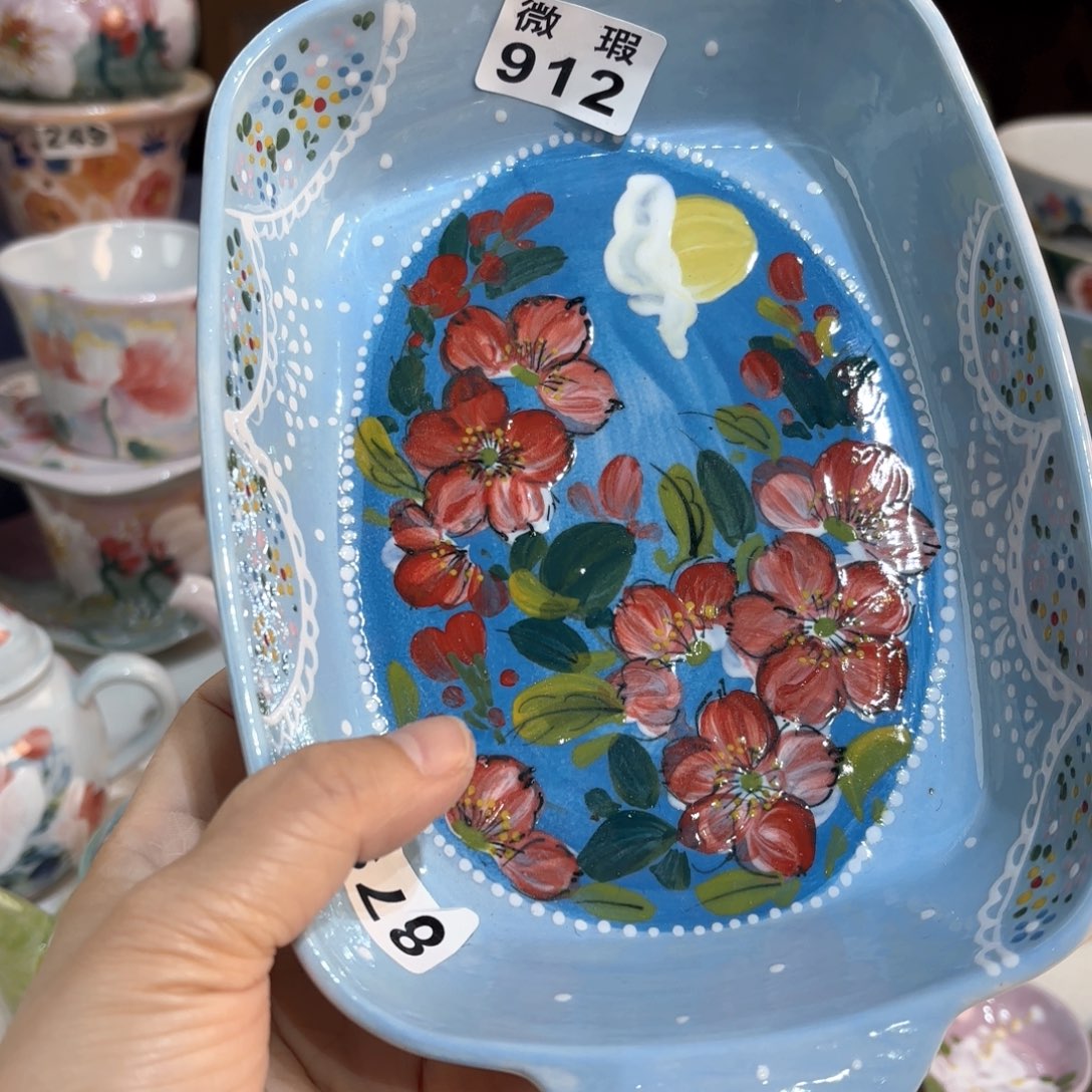 景德镇手绘高温釉下彩陶瓷茶具